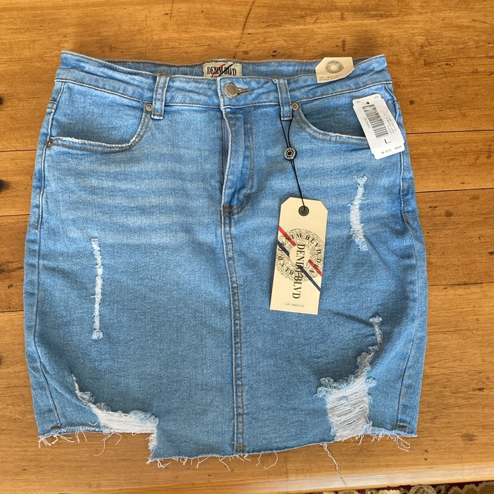 Denim BLVD Jean Skirt